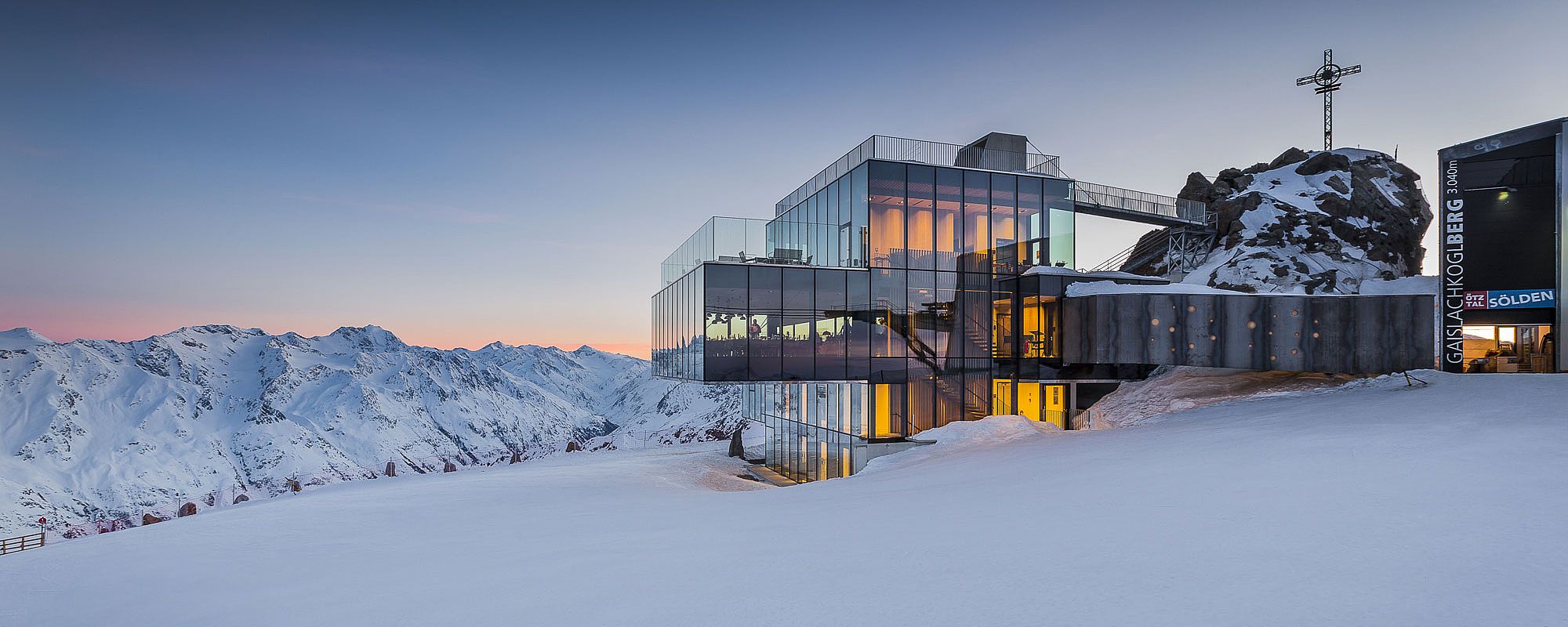 Panoramablick am IceQ in Sölden