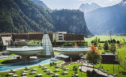 Wellnessen in der Aqua Dome Tirol Therme